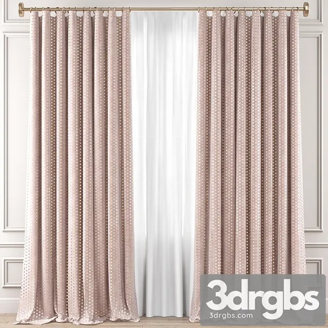Curtains premium pro №39 3D Model Download