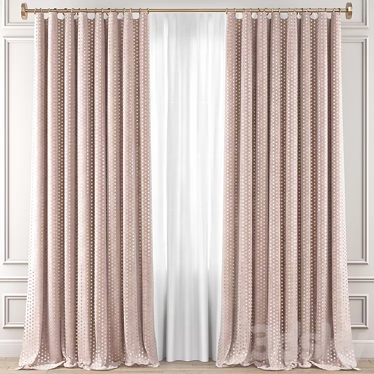 Curtains Premium PRO №39 3D Model Curtains Premium PRO №39 3D Model