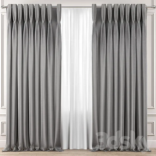 Curtains Premium PRO №45 3D Model Curtains Premium PRO №45 3D Model