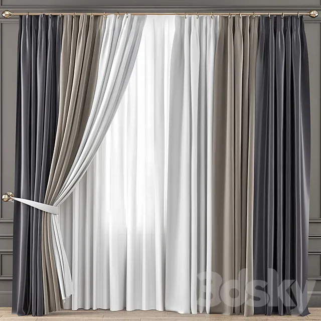 Curtains Premium PRO No. 21 3DModel Curtains Premium PRO No. 21 3DModel