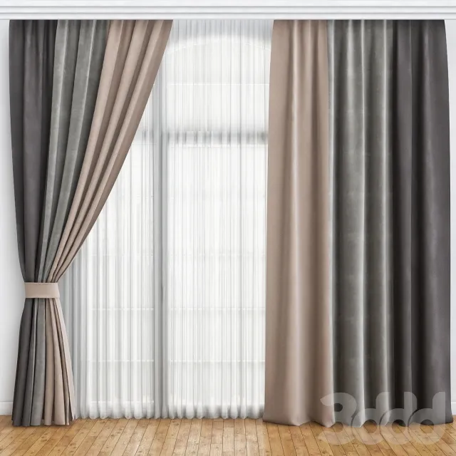 Curtains Study 3D Model