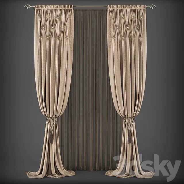 Curtains273 3D Model Curtains273 3D Model