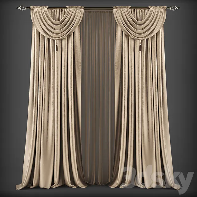 Curtains276 3D Model Curtains276 3D Model