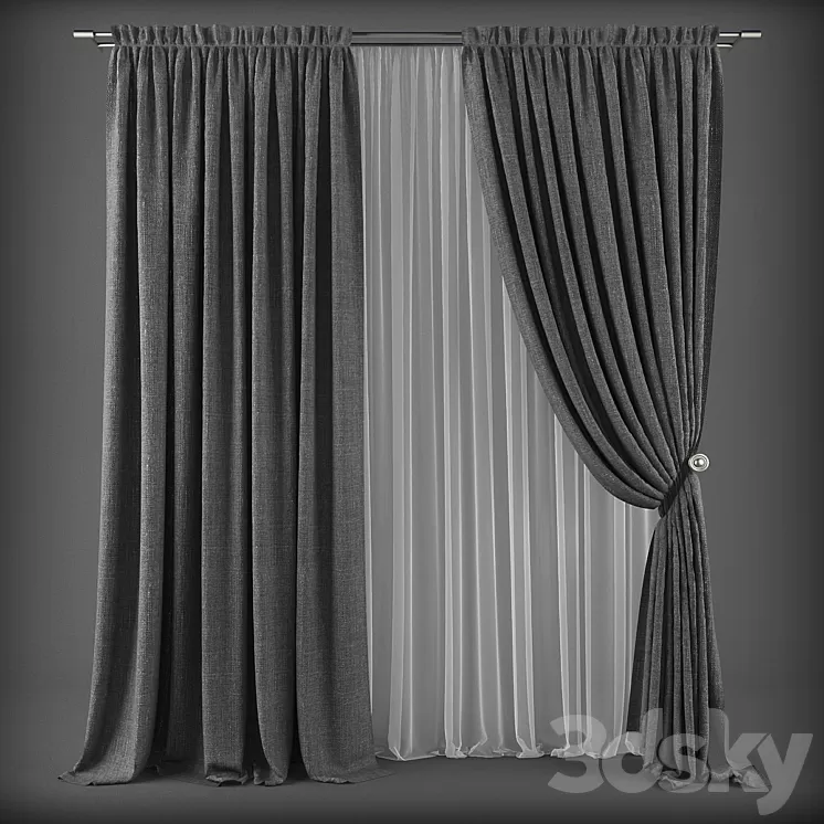 Curtains279 3D Model