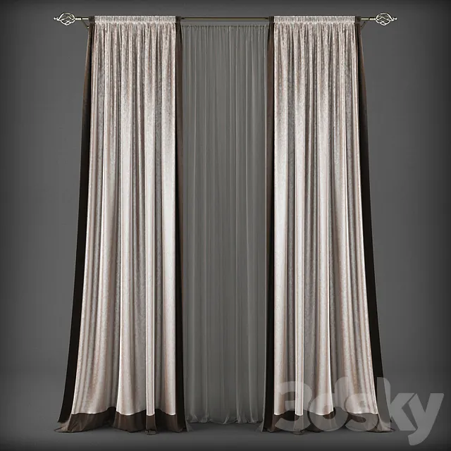 Curtains282 3D Model Curtains282 3D Model
