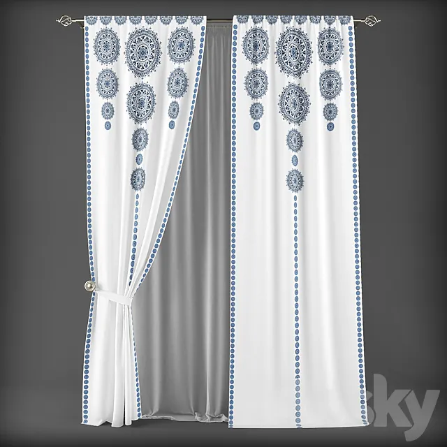 Curtains286 3D Model Curtains286 3D Model