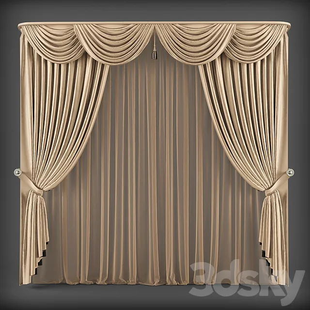 Curtains299 3D Model Curtains299 3D Model