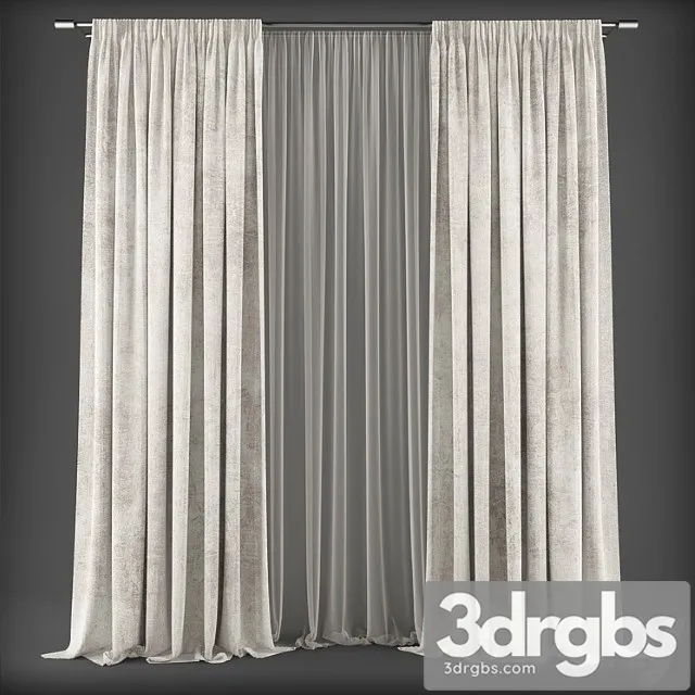 Curtains307 3D Model Download