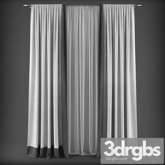 Curtains314 3D Model Download