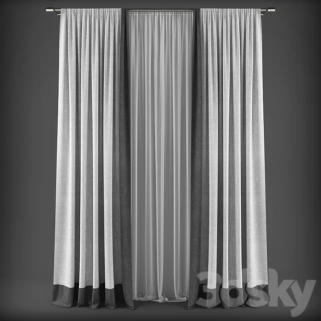 Curtains314 3D Model Curtains314 3D Model