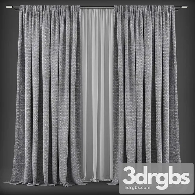 Curtains316 3D Model Download