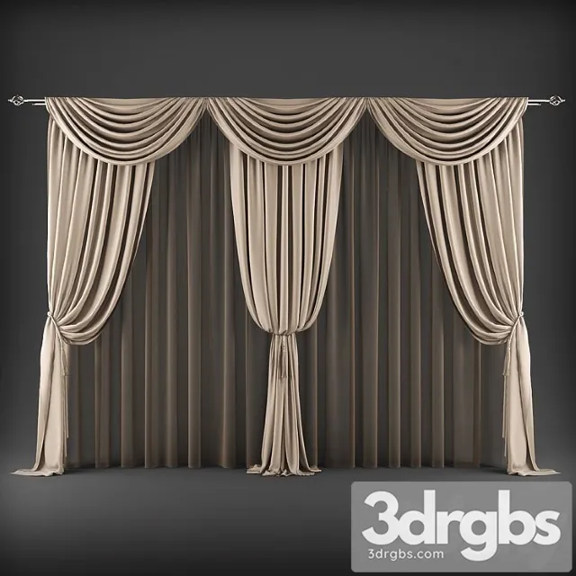 Curtains322 3D Model Download