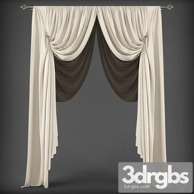 Curtains326 3D Model Download