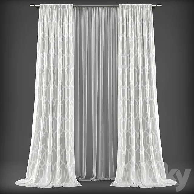 Curtains328 3D Model Curtains328 3D Model