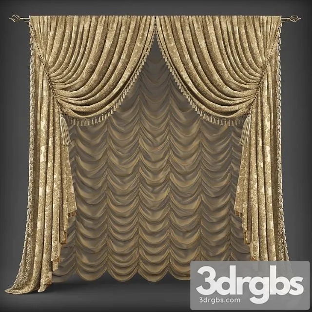 Curtains337 3D Model Download