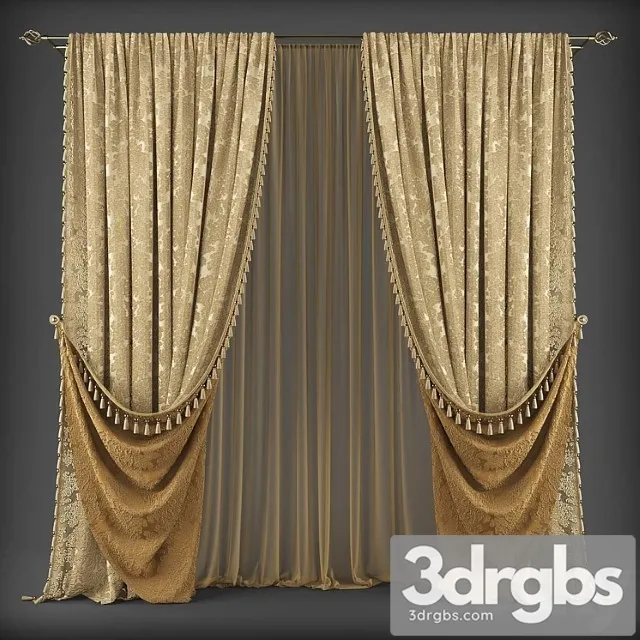 Curtains338 3D Model Download