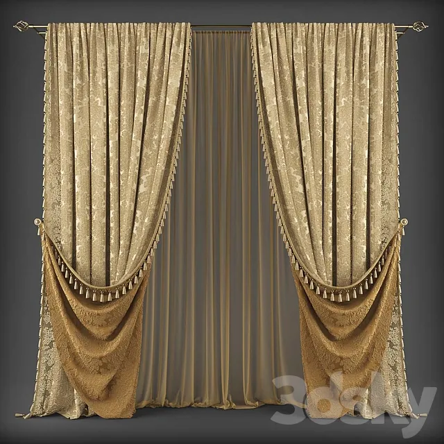 Curtains338 3D Model Curtains338 3D Model
