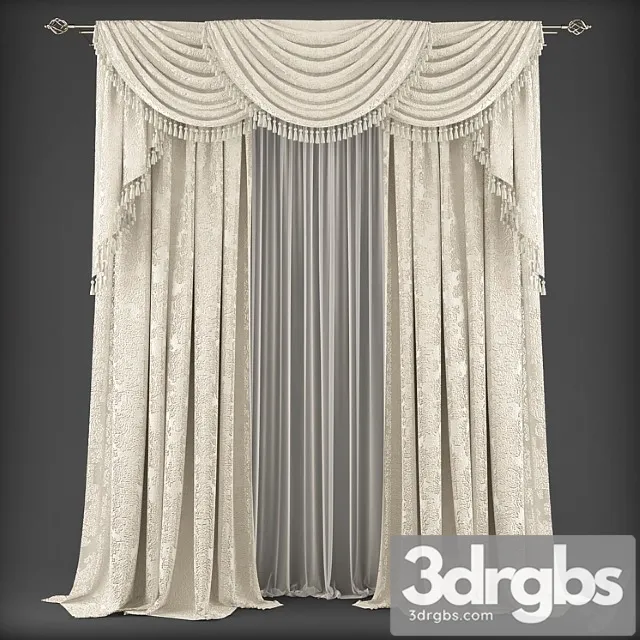 Curtains340 3D Model Download