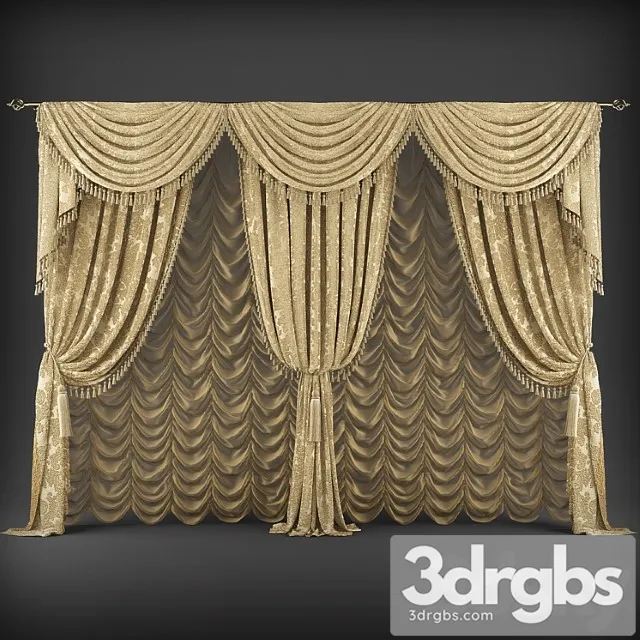Curtains341 3D Model Download