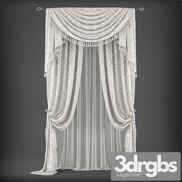 Curtains343 3D Model Download