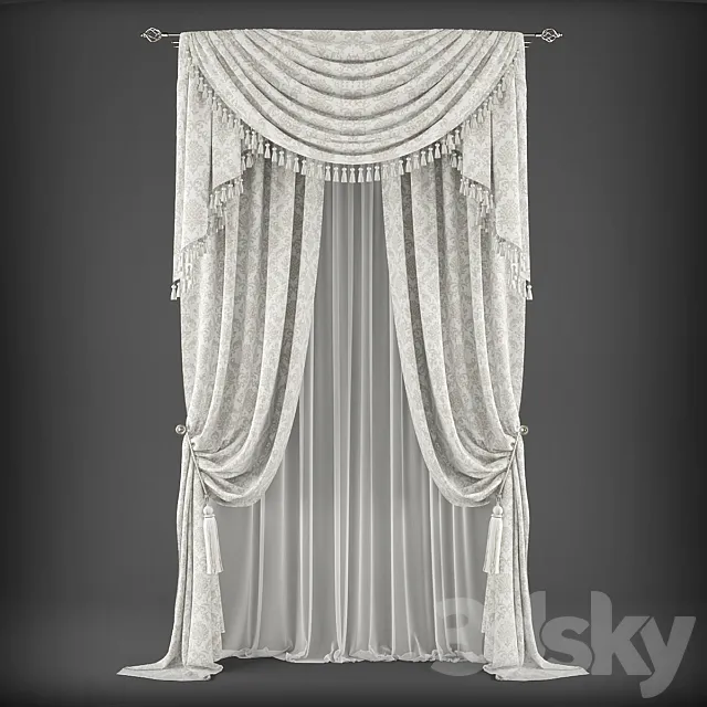 Curtains343 3D Model Curtains343 3D Model