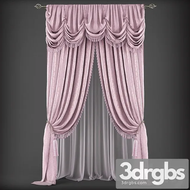 Curtains344 3D Model Download
