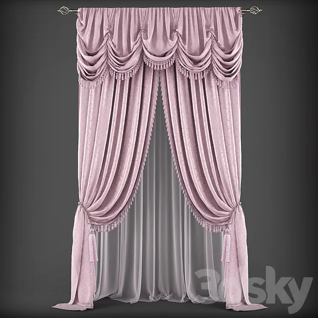 Curtains344 3D Model Curtains344 3D Model