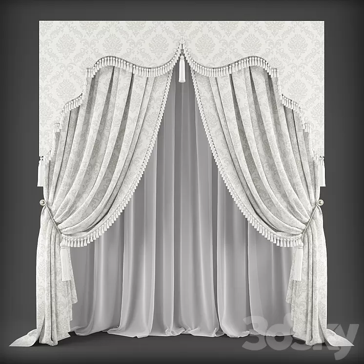 Curtains345 3D Model Curtains345 3D Model