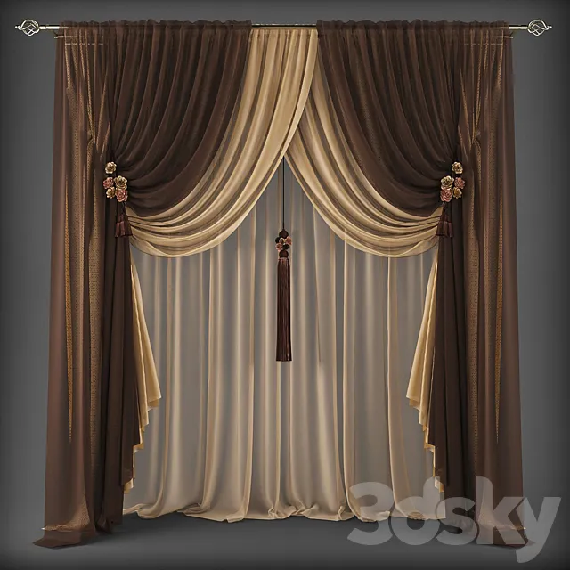 Curtains355 3DModel Curtains355 3DModel