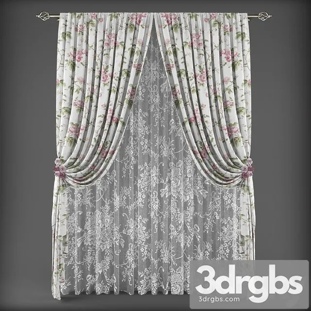 Curtains362 3D Model Download