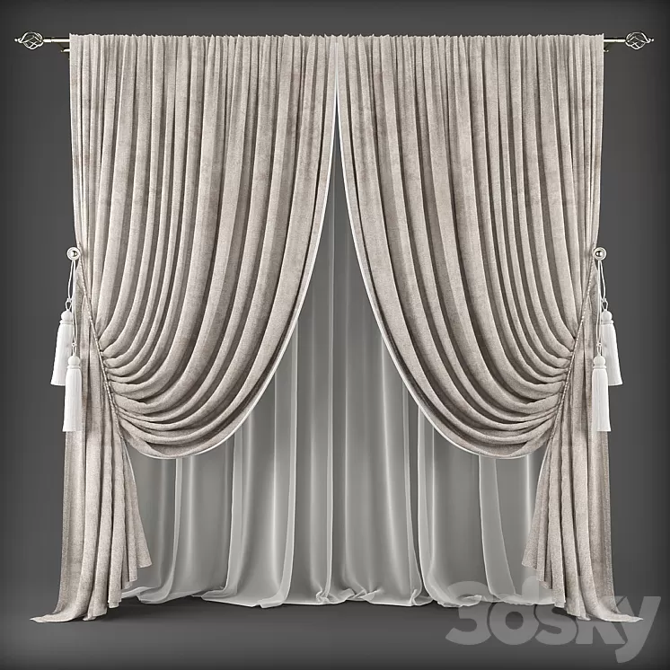 Curtains474 3D Model Curtains474 3D Model