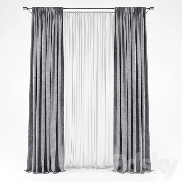 Curtains520 3D Model