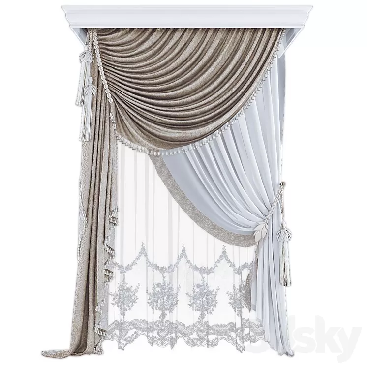Curtains545 3D Model Curtains545 3D Model