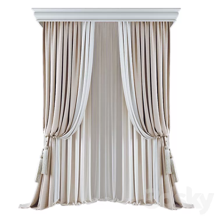 Curtains573 3D Model Free Download