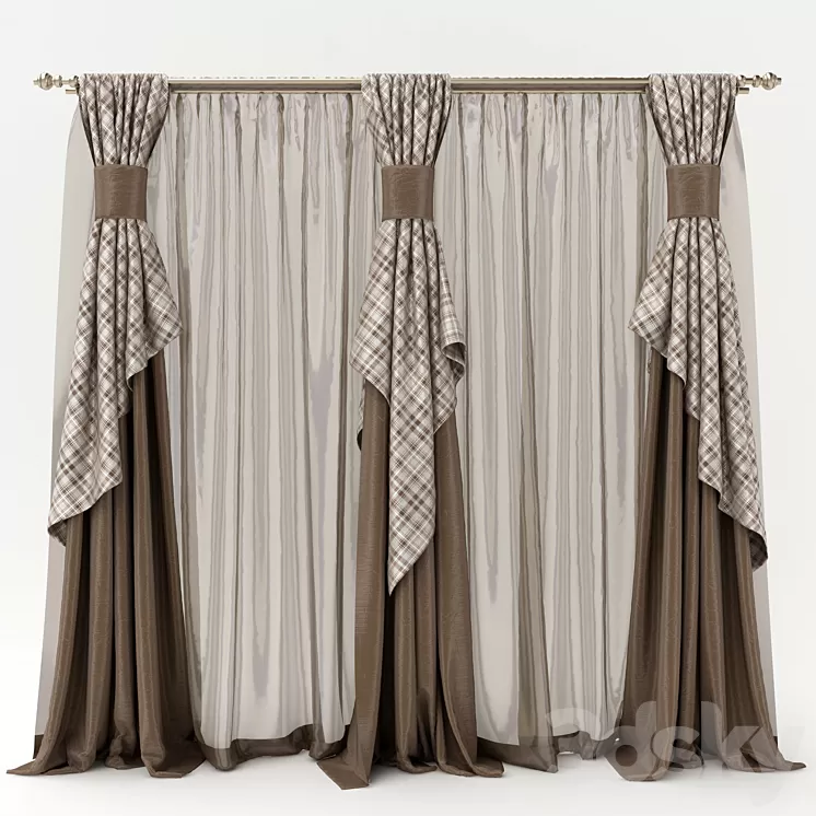 Curtains_004 3D Model