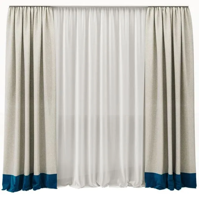Curtains_01 3D Model