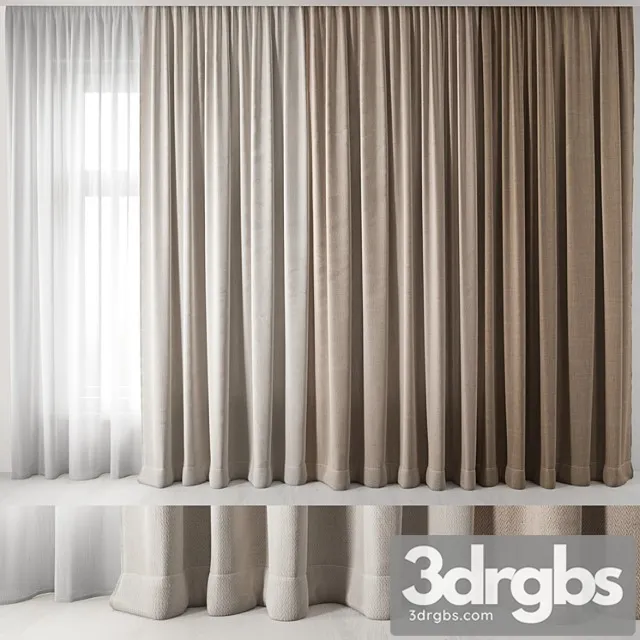 Curtains_123 3D Model Download