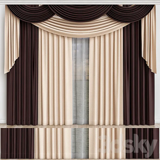Curtains_14 3D Model