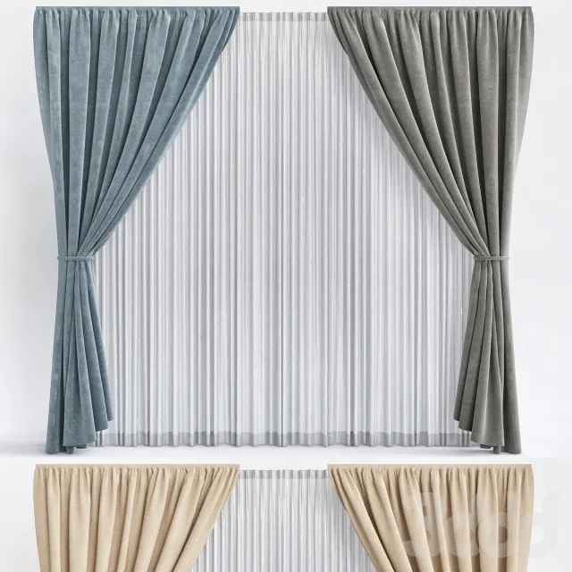Curtains_2 3D Model