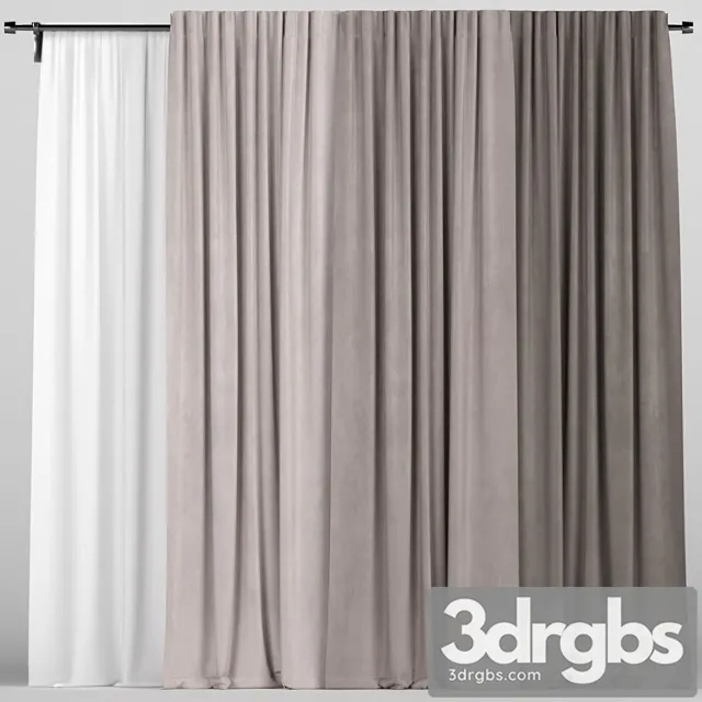 Curtains_2 3D Model Download