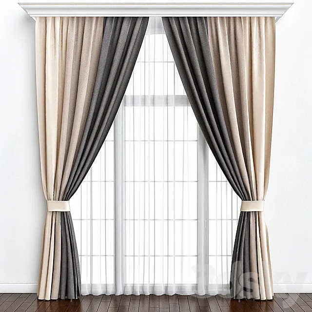 Curtains_24 3D Model Curtains_24 3D Model