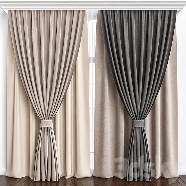 Curtains_25 3D Model Curtains_25 3D Model