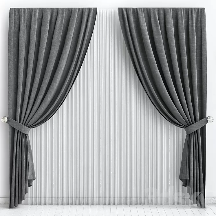 Curtains_5 3D Model