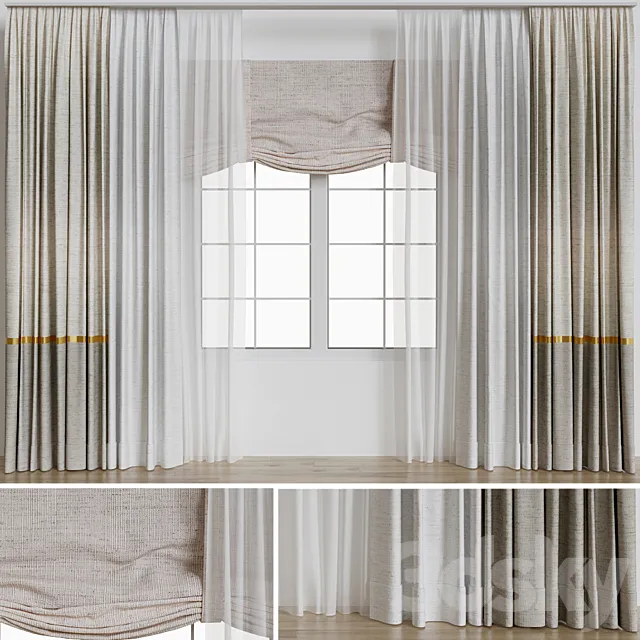 Curtains_6 3D Model