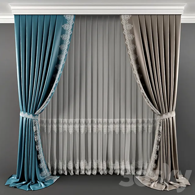 Curtein_03 3D Model Curtein_03 3D Model