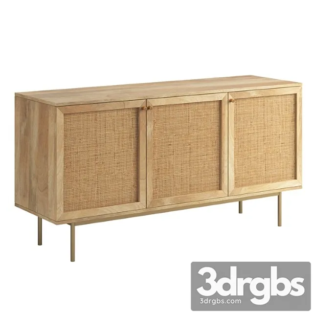 Curtis 3 door sideboard 2 3D Model Download