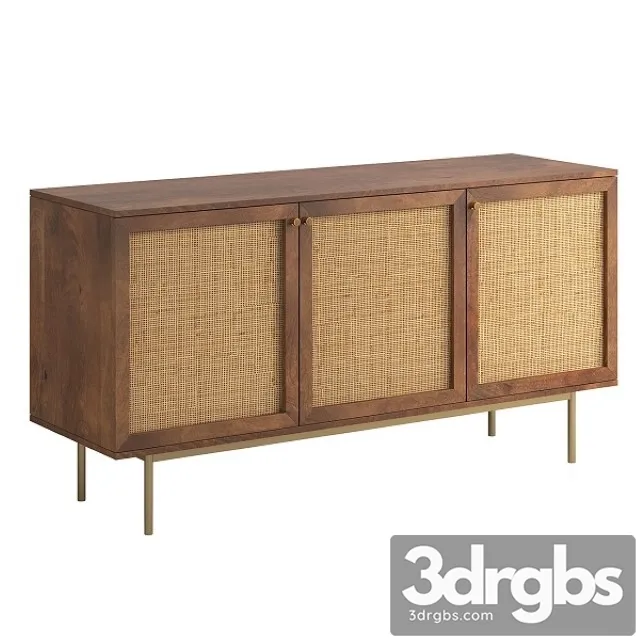 Curtis 3 Door Sideboard 3D Model Download