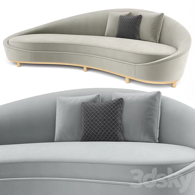 Curve Sofa 3D Model