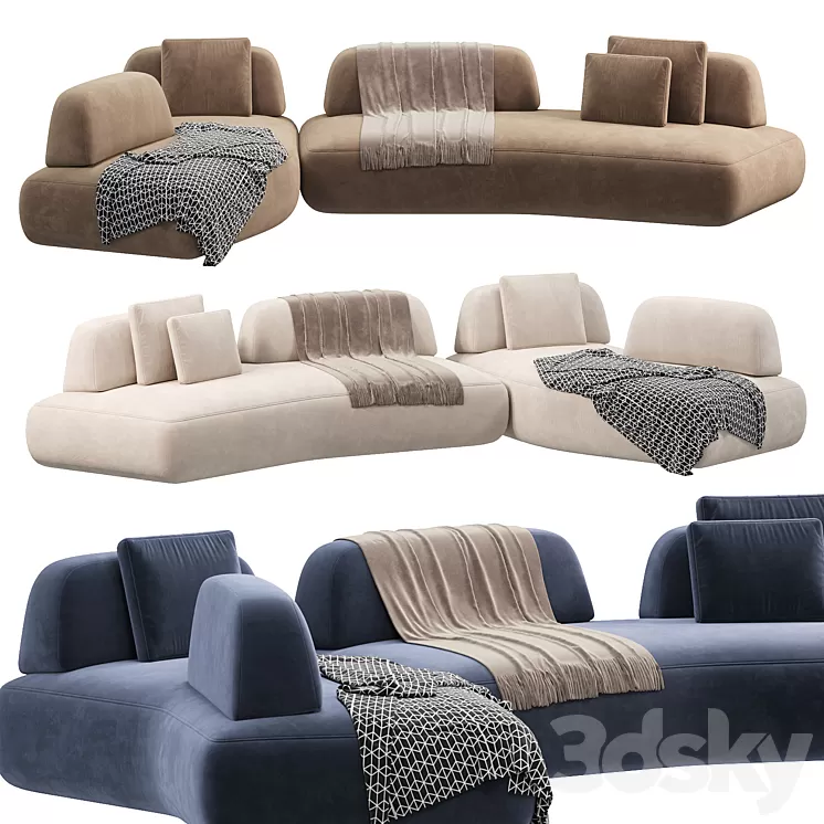 CURVE Sofa by Art Nova Sofas 3D Model Free Download