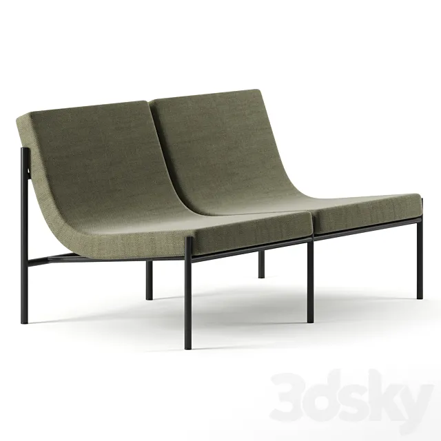 Curve sofa by Serax 3D Model